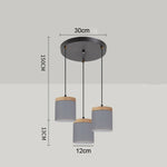 suspension lumineuse moderne minimaliste noir gris blanc matériaux aluminium éclairage led pendentif restaurant cuisine