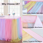 jupe table rose vert pastel bleu pastel rayures horizontales velcro festive