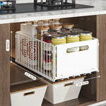 caisse rangement blanc moderne grille ronde acier fixations jars conservation double couche