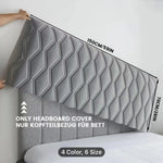 Housse de protection pour tête de lit en coton doux blanc sur chevet