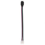 câble led rgb noir blanc connecteur femelle mâle 24v plat moderne 15cm