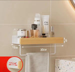 étagère murale bois blanc moderne rangement salle bain efficace anti humidité résistante corrosion minimaliste