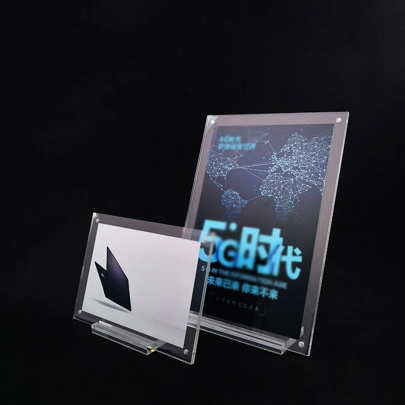 support présentation transparent moderne clips documents affiches certificats étiquettes prix a4 a5 a6 clips