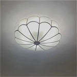 plafonnier led moderne cuivre blanc doré ressort coquillage lumières 90 260v e27