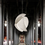 lampe suspendue moderne blanc rayures horizontales opacité cordon interrupteur 2000 82000 lumens