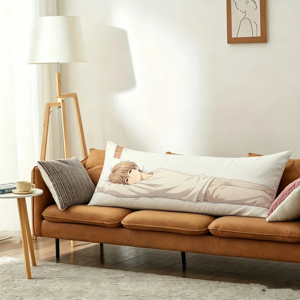 housse coussin personnalisable personnage dessiné moderne 100 polyester blanc 137x50cm cadeau decoration