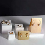 présentoir bijoux doré blanc strass clips élégants organisation autoportante support écritoire