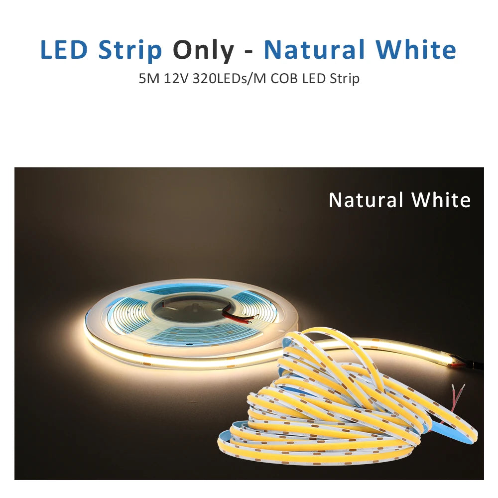 contrôleur led motion pir bande led flexible smd cob blanc moderne adhésif 12v 24v