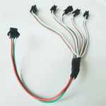 connecteur ruban led rouge vert blanc noir jst sm 3p fil cuivre cable different