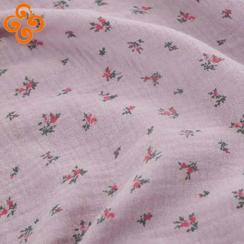 tissu coton fleurs roses légères bricolage serviettes enfants doux classique opaques