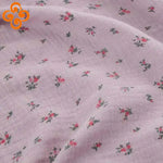 tissu coton fleurs roses légères bricolage serviettes enfants doux classique opaques