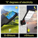 lampe rue solaire moderne noire led ip65 extérieure capteur mouvement fixée vis