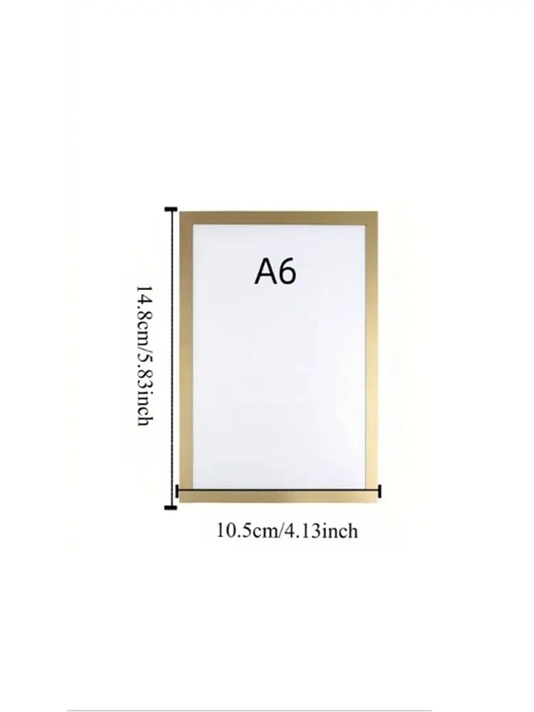 cadre photo adhésif noir contemporain double face mat opacité A4 A6
