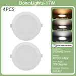 lampe encastrable led blanc moderne clips 3000k 4000k 6000k 10w 24w opacité