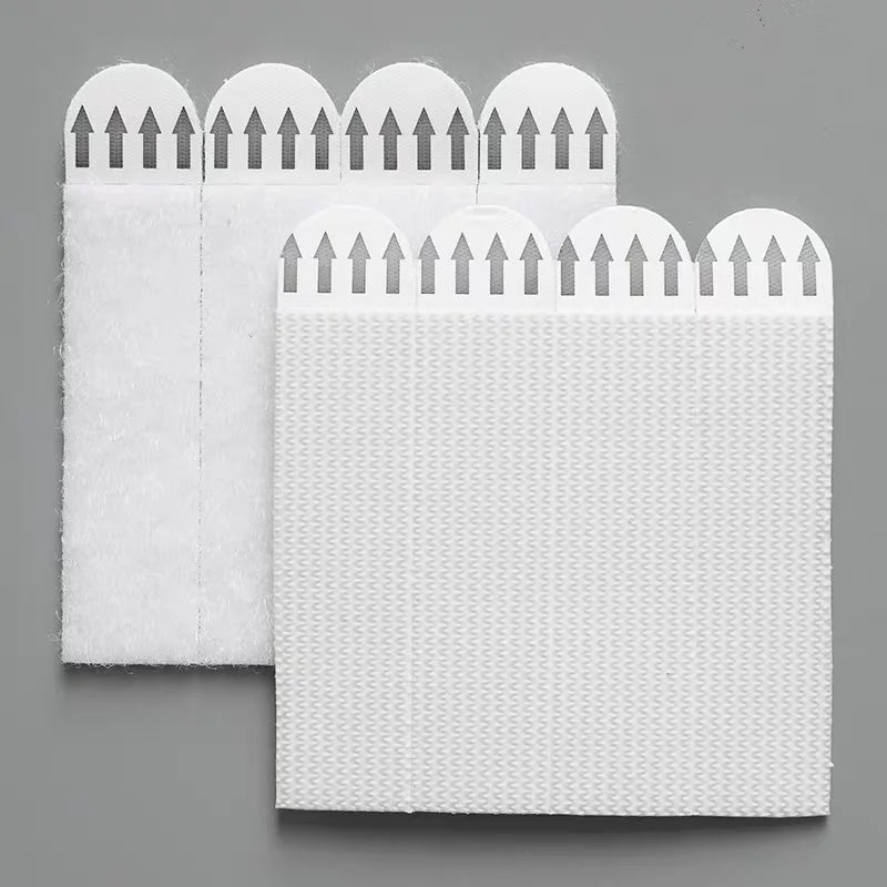 clips fixation murale adhésifs blancs texture tissée moderne sans perçage rideau tableau