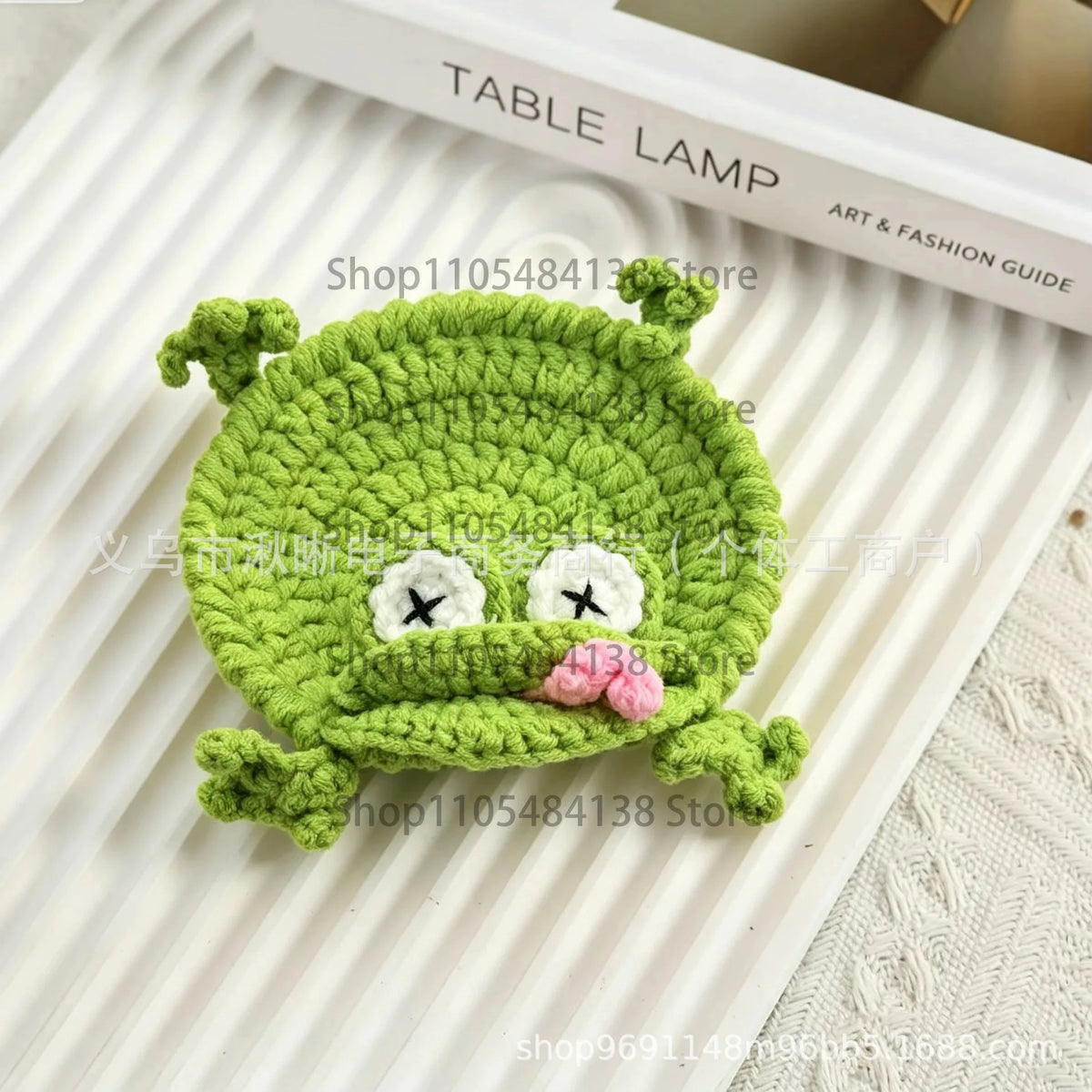 coasters crochetés motif animaux multicolores créatifs respectueux environnement tapis coussinets moderne