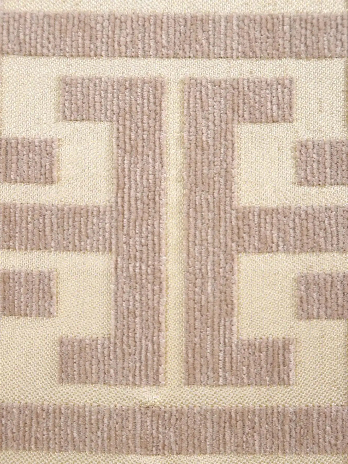 housse coussin brodée motif géométrique moderne polyester coton beige 50cm 50cm chambre quotidien