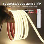 ruban led cob blanc naturel chaude capteur mouvement ip68 étanche chambre moderne
