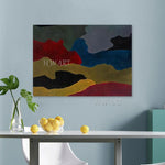 Œuvre d'art abstraite aux couleurs vives pour décoration murale