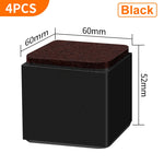support meubles acier noir protecteur sol anti rayure adhésif 3m
