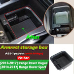 boîte rangement accoudoir central noir range rover sport vogue organisation contemporaine anti dérapant