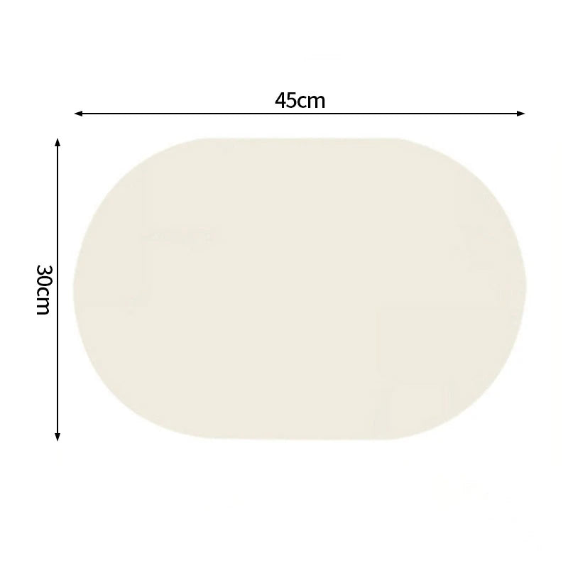 tapis table moderne motif géométrique motif alimentaire vert pastel grisclair