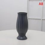 vases résine modernes blanc rose vert orange géométriques ruban jute