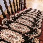 tapis d'escalier adhésif floral ovale salon classique multicolor usage intérieurextérieur