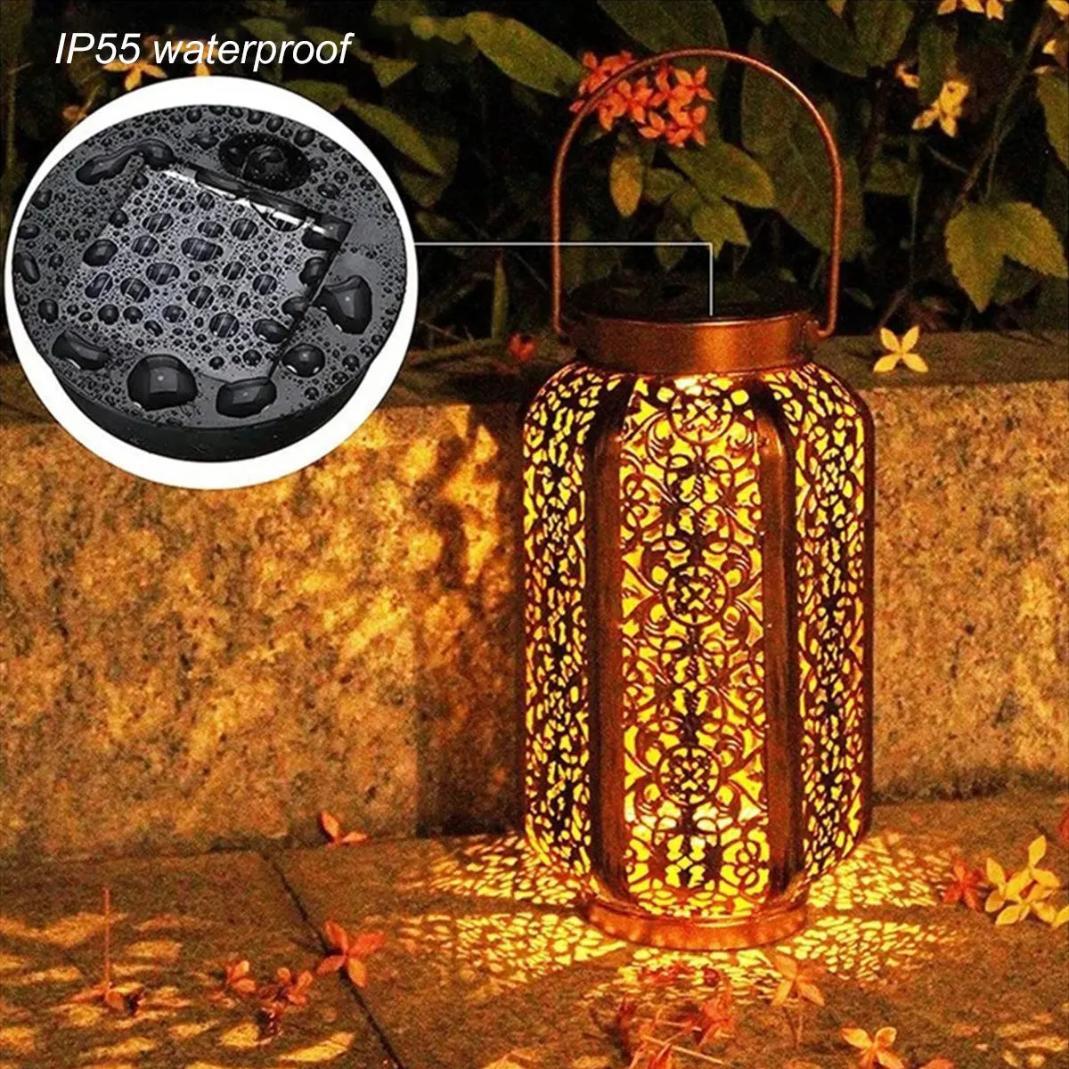 luminaires solaires orients decoratifs lanterne arrosoir guirlande led ajour ip55