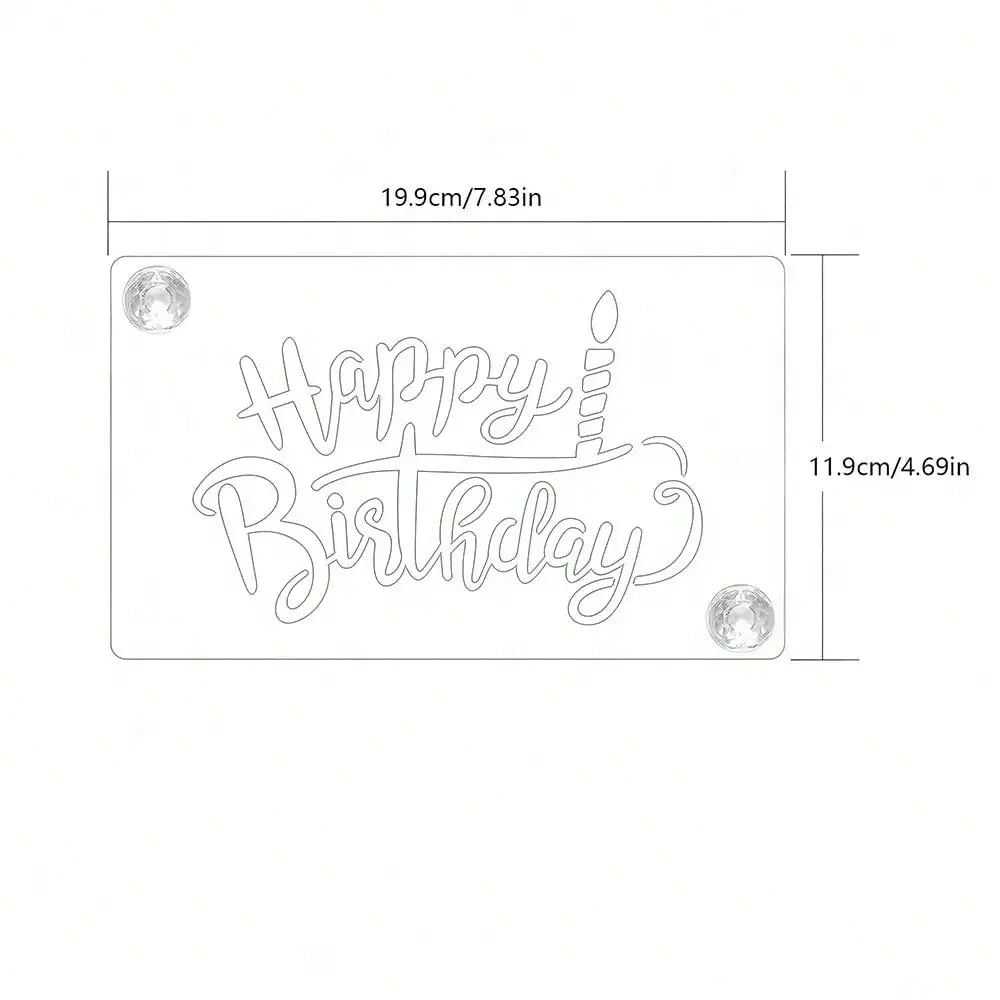 pochoirs gâteau acrylique joyeux anniversaire eid mariage décorations sucre classiques strass adhésifs