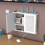 meuble rangement mural blanc moderne lignes verticales porte organisation blanc respectueux environnement