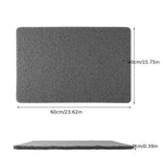 tapis douche gris texture loofah absorbant rapide antidérapant moderne salle bain