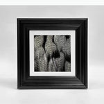 tableau moderne abstrait noir beige gris blanc marbré taches cadre toile salon décoration