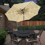 guirlande led parasol solaire 104 leds modes éclairage extérieur plage jardin