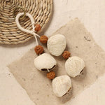 porte clés animal compagnie bois coquilles boho marron rouge naturel rustic anneaux métalliques