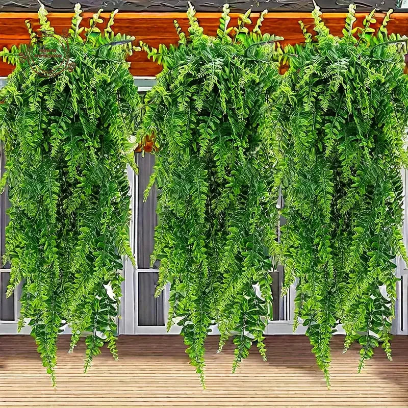 guirlande végétale artificielle fougère décorative suspension feuilles vertes détails réalistesintérieurextérieurdécorationbohème