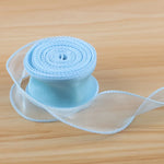 rubans polyester translucides moderne rouge rose beige vert bleu blanc 4cm enroulés decoration cadeaux