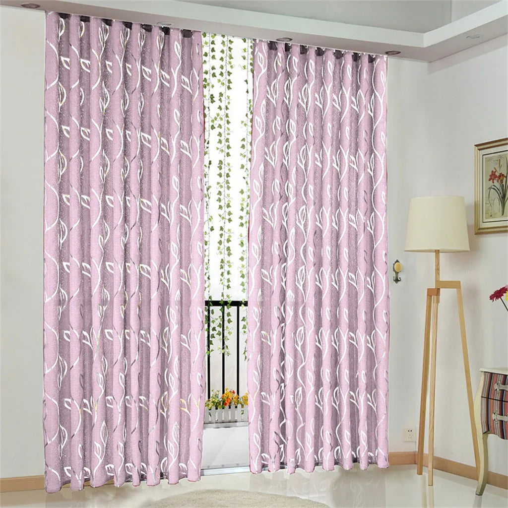 rideaux semi transparents motifs floraux modernes 100x130cm couleurs variées chambre décoration
