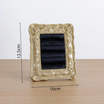 porte bijoux classique vintage or vert noir velours ornements baroques femme festival commercial