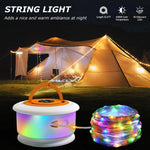 guirlande lumineuse led multicolore lampe portable camping modes éclairage rechargeableextérieur