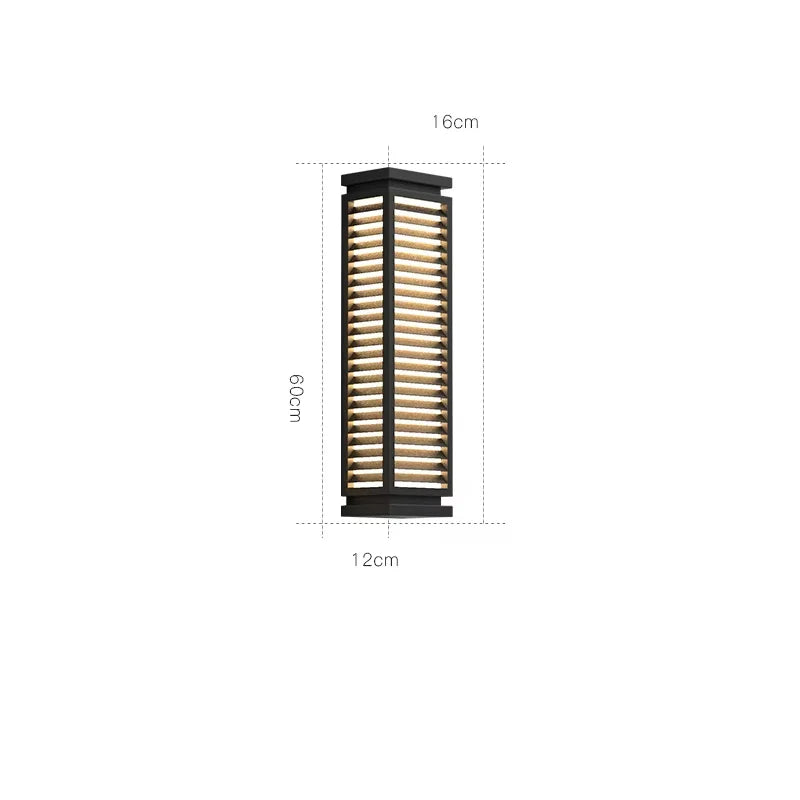 appliques murales led noir contemporaines ip65 extérieures acier inoxydable résistantes hydrofuge
