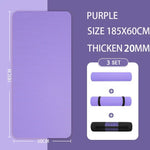 tapis yoga extra épais antidérapant noir rayures horizontales moderne cardio yoga étirements maison