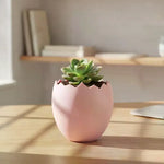cache pot moderne imprimé 3d rose bleu violet jaune motifs colorés texture mat