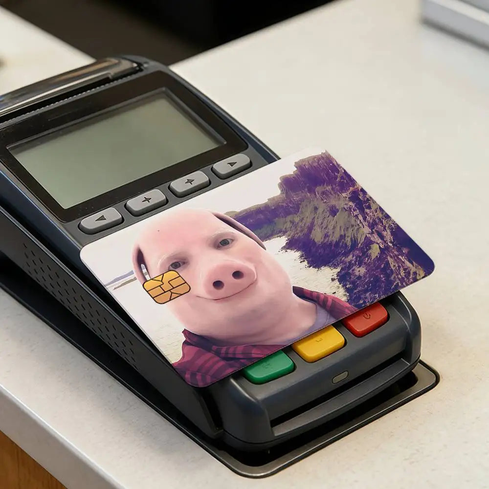 cartes visite personnalisables adhésives anti rayures motifs étoiles porc paysages modernes
