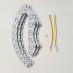 bande led flexible blanc moderne connecteurs souder 12w 9w 24.5cm 10cm