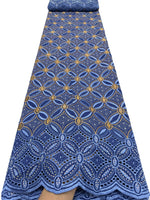tissu brodé géométrique bleu clair noir vert rouge rose violet ajouré cérémonie mariage femme