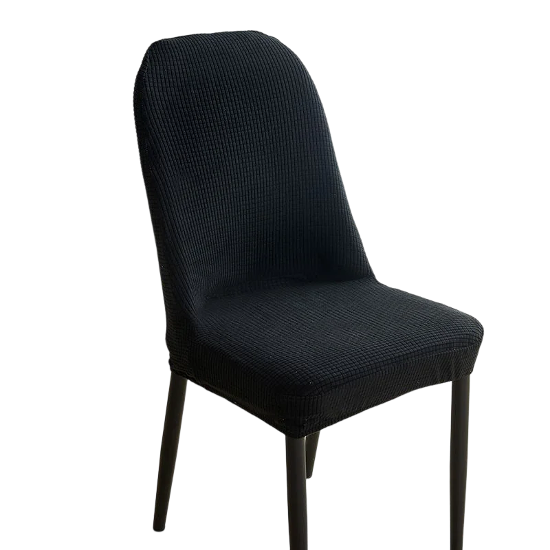 housses chaise peluche grise carreaux moderne polyester élasthanne banquet mariage salle manger fauteuil