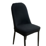 housses chaise peluche grise carreaux moderne polyester élasthanne banquet mariage salle manger fauteuil