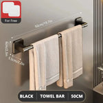 porte serviettes mural adhésif blanc gris noir texture métallique moderne minimaliste serviettes sabots 30cm