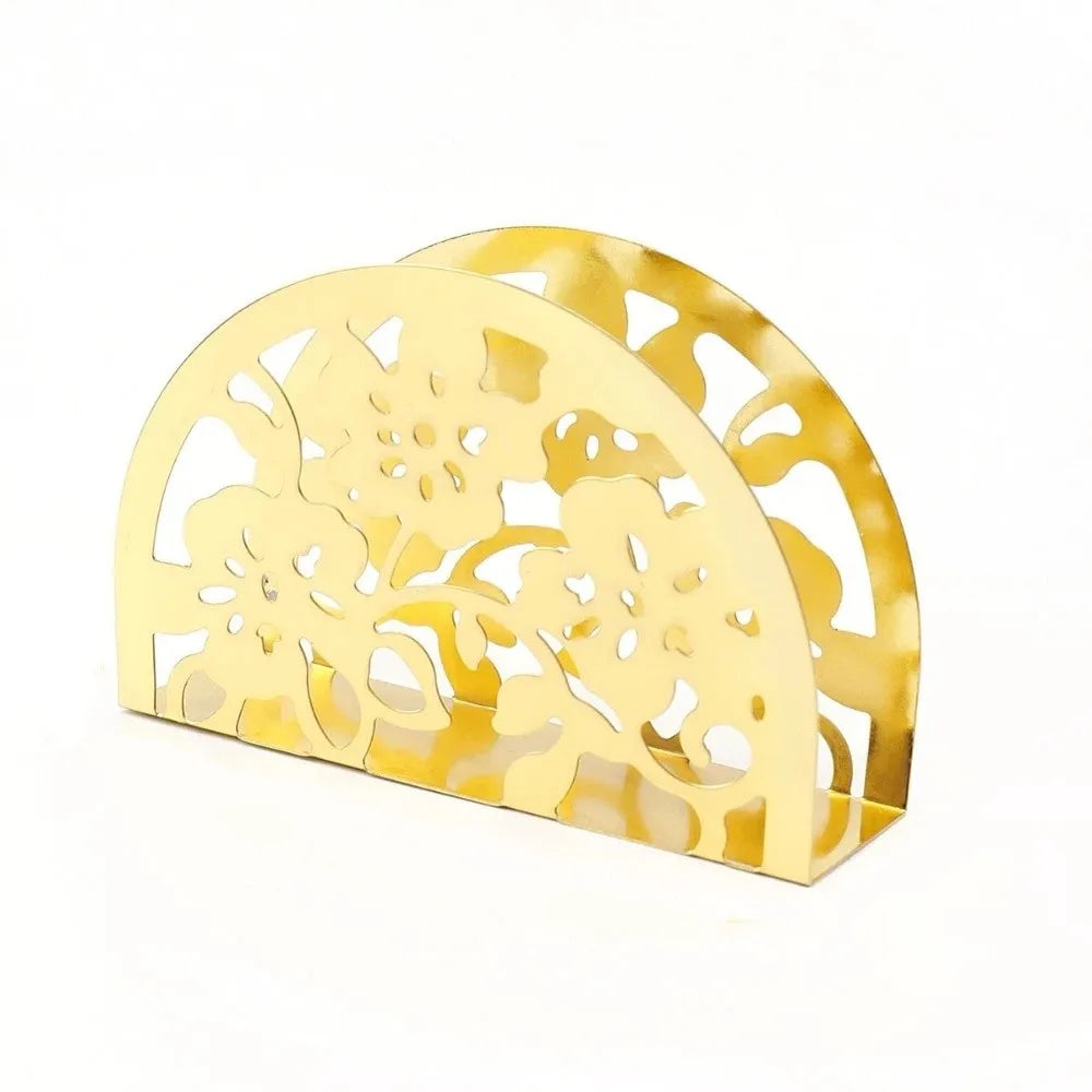 porte serviettes moderne or noir papillon motif ajouré élégant clips serviettes assiette fourchette